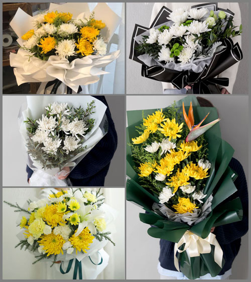 江苏苏州姑苏区金阊街道白事花束代送